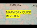 GEOGRAPHY MAPWORK QUICK REVISION