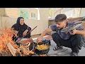 Download Lagu Rural Life Unveiled: 🍽️ Saleh Cooks Carrot Rice with Chicken, Zahra Helps, and Mom Makes Charcoal 🌿