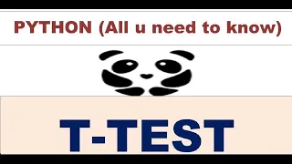EASIEST Way to perform a PYTHON T-TEST