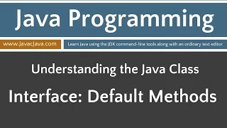 Learn Java Programming - Interface Default Methods Tutorial