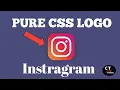 Instagram Logo Design Using Only HTML CSS logo create with css code tutorials