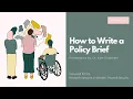 How to Write a Policy Brief - Research Network on Women Peace Security