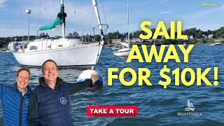 For $10k You Could Sail Away On This GREAT 1971 Bristol 30! FULL TOUR