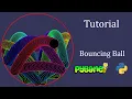 Bouncing ball inside a circle Tutorial Python Pygame