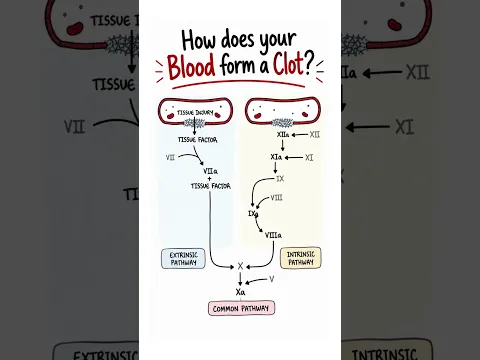 Immunology Insights: How does your Blood form a Clot? #coagulation #bloodclots  #haematology  #meded