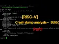 RISC-V Kernel Crash dump analysis - BUG
