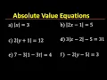 How to Solve Absolute Value Equations 5 Practice Problems Algebra 1