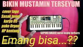 cover lagu sasak mustamin seping bageq dengan keyboard hp