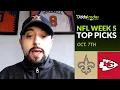 Saints vs Chiefs Week 5 Monday Night Football Top Picks by Jefe Picks Oct 7th