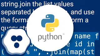python list in sql query as parameter