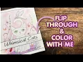 Whimsicsl Cats Coloring Book Flip Through Coloring Demo by Rachel Jones