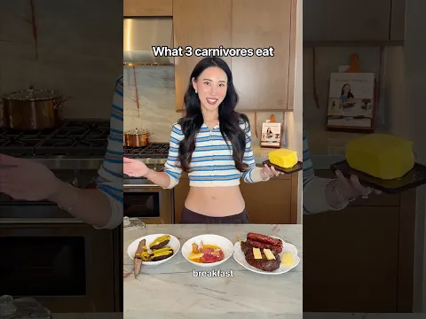3 carnivores eat breakfast