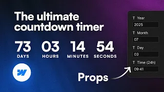 The last countdown timer component you need for Webflow