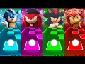 Download Lagu SONIC MOVIE 🔴 AMY ROSE 🔴 SHADOW 🔴 KNUCKLES I Tiles Hop EDM Rush #tileshop #coffindance 