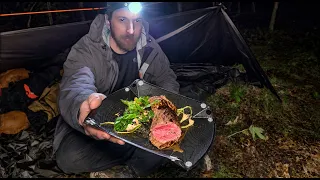 Thunderstorm Tarp Shelter Camp - Trout, Steak & Wild Ramps