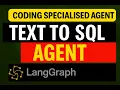 Text to SQL AI Agent using LangGraph Coding specialised agents