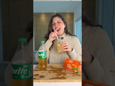 Provando chá de refrigerante viral da China!