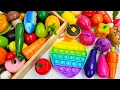 Download Lagu ASMR 木やプラスチックから果物や野菜のおもちゃを切る - キュウリ、ニンジン、ナス、トマトを切る音