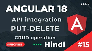 PUT Delete API I using HttpClient Angular 18 Tutorial In Hindi Part 15