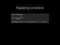 MongoDB and Python Quickstart Concept Registering connections