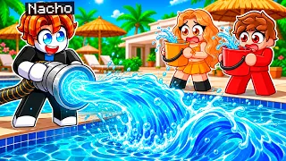 Me Hice Pasar por un NOOB Luego ASPIRÉ TODO el AGUA de la PISCINA en Roblox!