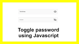 How to Hide Show Password using JavaScript with Source Code Password Toggle using JavaScript