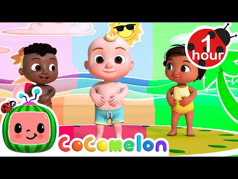 Download MP3 Belly Button Song Sing ALONG  | Cocomelon Nursery Rhymes 🚍🍉| Colors For Kids 🌈🏳️‍🌈