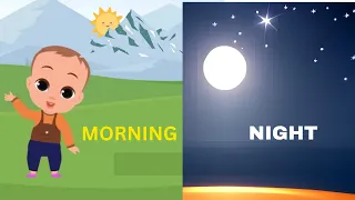 Parts of the Day - morning afternoon evening and night Kid s Vocabulary