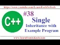 C Programming Single Inheritance with Example Program