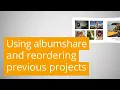 Webinar Using albumshare reordering your projects