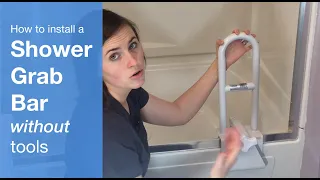 How to Install a Shower No Drill Grab Bars