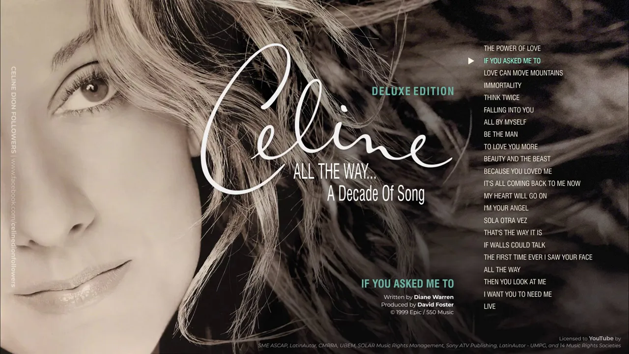 Celine Dion - All The Way...A Decade of Song (Full Album)