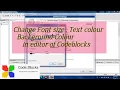 Change Code blocks Console Screen Background Change font style size color