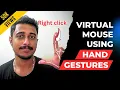Virtual Mouse Using Hand Gesture Recognition AI Mouse OpenCV Virtual Mouse MediaPipe