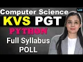 KVS PGT - Computer Science MCQs With Explanation KVS MCQs Series Python Full Syllabus L32