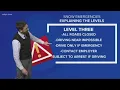 Explaining the levels of snow emergencies