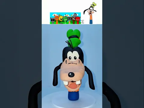 Sprunki 🎵 I Made Goofy 🐶 With Clay 🟢🟠🔵 Mickey Mouse 🐭 Pluto 🐕 #sprunki 🎶