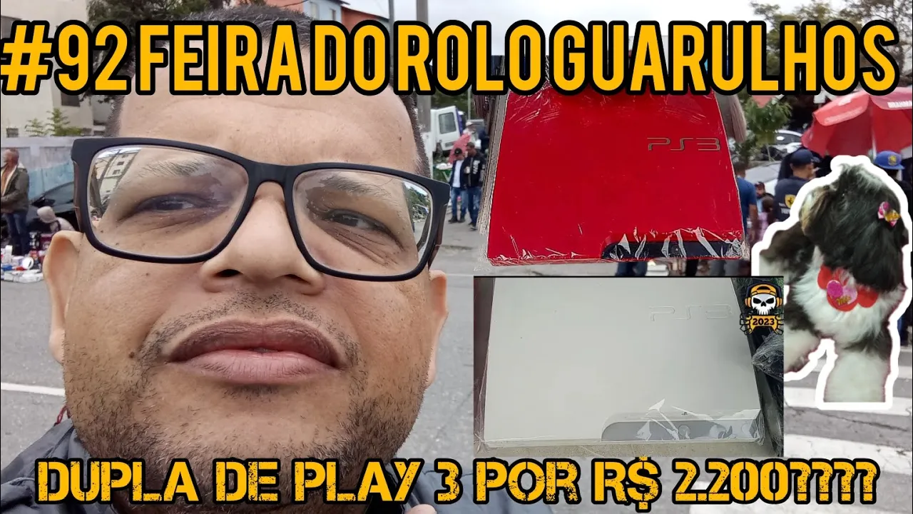 #92 Feira do Rolo Guarulhos Praça 8 Caçada Gamer - Dupla de Play 3 por R$ 2.200? Alf, Switch e etc.