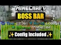 Display STATS on your BOSS BAR in Minecraft