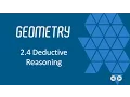 Deductive Reasoning BJU Press Geometry 4th Ed Lesson 2 4--CCCS Flipped Geometry