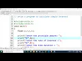 Write a C program to calculate simple interest