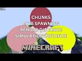 Mob Spawning Simulation Distance Render Distance Chunks in Minecraft