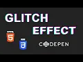 Text Glitch Effect using CSS HTML only CodePen