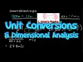 IB Physics Unit Conversions Dimensional Analysis to Derive Formulas