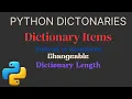 how to use dictionary in python class 11 tutorial part1 items datatype