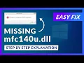 mfc140u dll Missing Error How to Fix 2 Fixes 2021