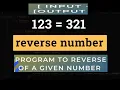 Reverse number in python very simple logic for beginners