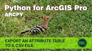 ArcPy Export Attribute Table to CSV Python for ArcGIS Pro