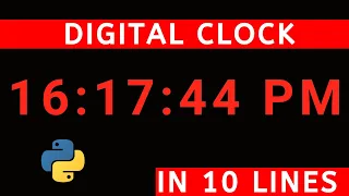 Digital clock in python Tech Projects Python projects for beginners