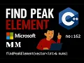 162 Find Peak Element Binary Search Medium Hindi Interview Coding Problem DSA LeetCode C